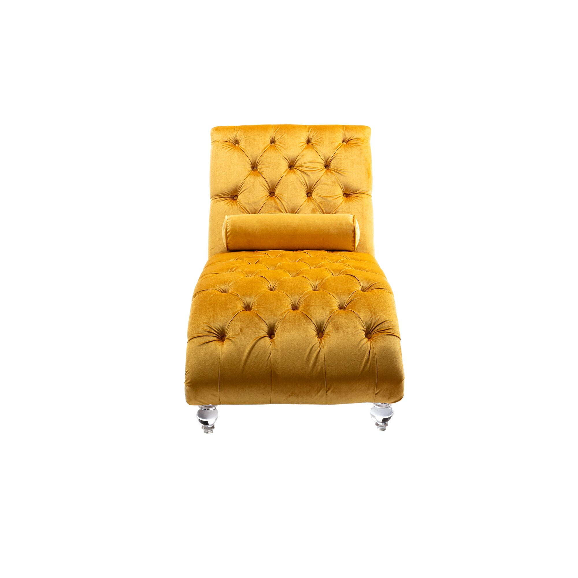 Yellow velvet chaise 2025