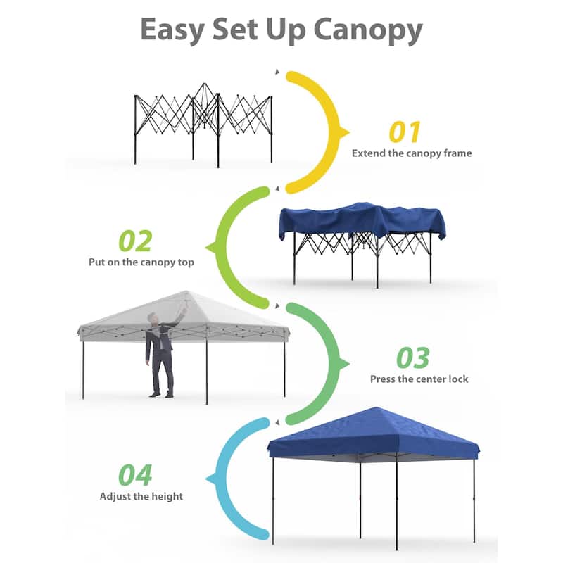 10' x 10'， 10'x 20' Pop Up Canopy