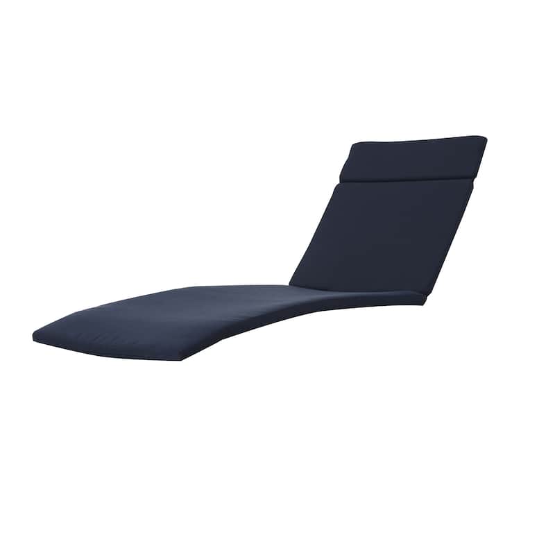 Salem Outdoor Chaise Lounge Cushion by Christopher Knight Home - Navy Blue
