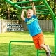 preview thumbnail 8 of 17, Hapfan 400lbs 3-in-1 Heavy Duty Metal Monkey Bar Set, Outdoor Playset with Gymnastics Bars & Trapeze Swing for Backyard Outdoor