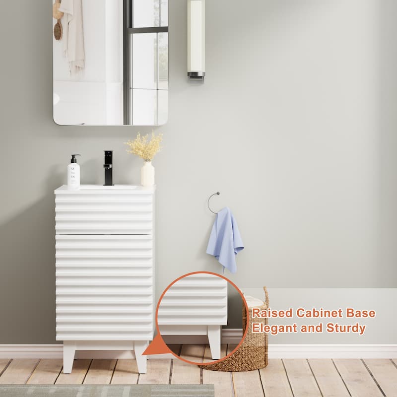 Bathroom Vanity Set W/Drop in Sink Faucet Cabinet Combo