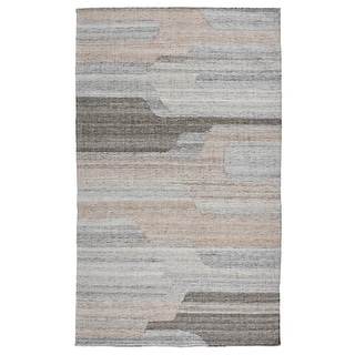 Yuz 9 x 12 Indoor Outdoor Extra Large Area Rug with Beige Gray Abstract ...