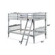 preview thumbnail 13 of 14, Twin/Twin Bunk Bed, Convertible Design with RF Front Ladders