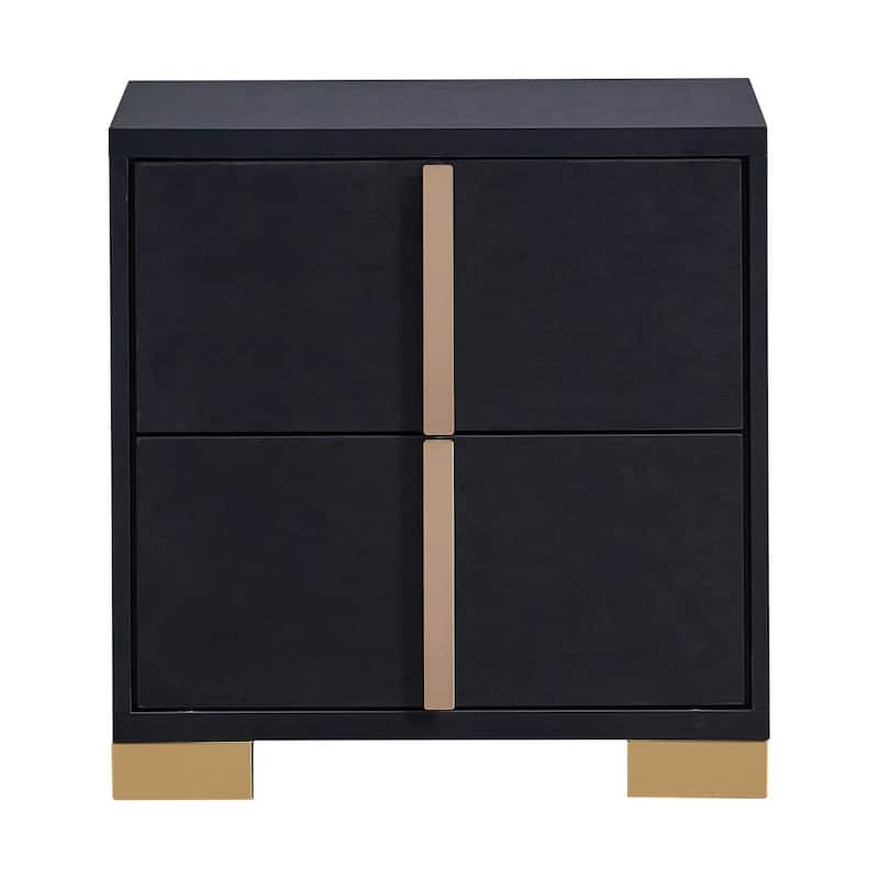 Medici Black 5-piece LED Headboard Panel Bedroom Set