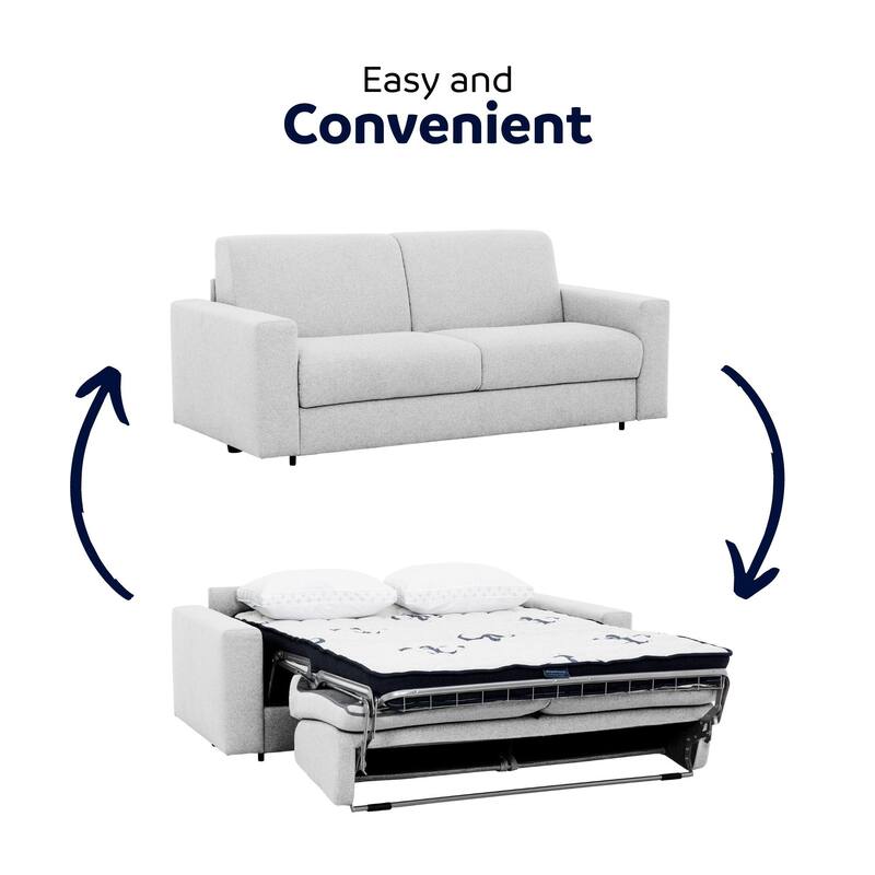 Stearns & Foster® Giotto 78 in. Full Sleeper Sofa with Memory Foam Mattress