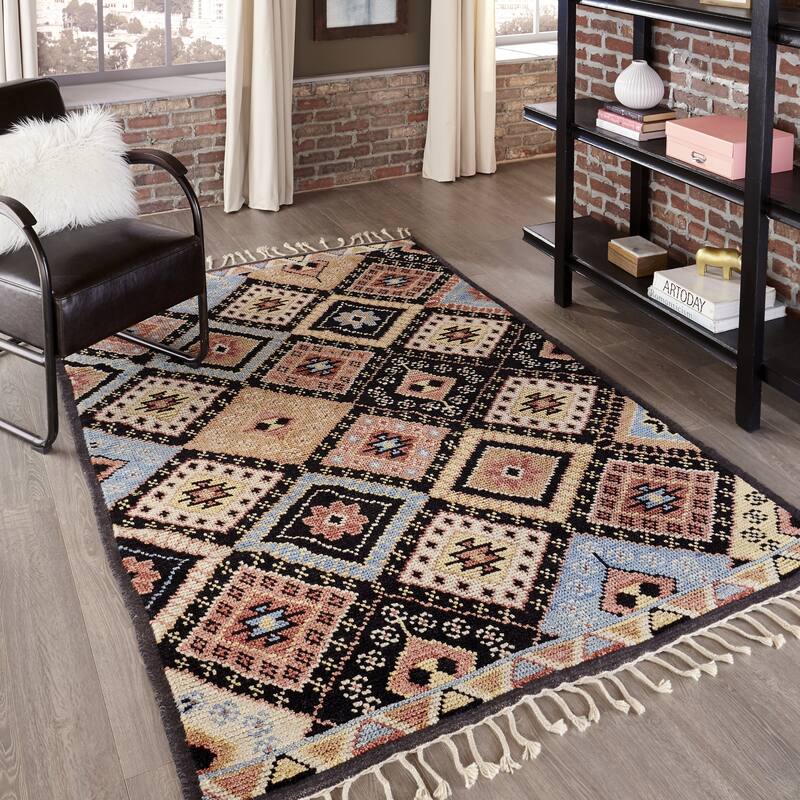 Momeni Nomad Hand Knotted Wool Traditional Area Rug