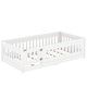 preview thumbnail 91 of 94, White Bed Frame Montessori Bed Twin Size Toddler Floor Bed with Guardrails and Door for Children Boys Girls Kids Playroom