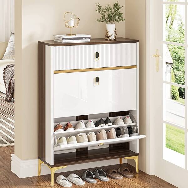 Shoe Storage for Entryway, Shoe Organizer with Drawers