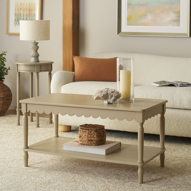 SAFAVIEH Haven Farmhouse Coffee Table - 38"W x 19"D x 19"H - Natural