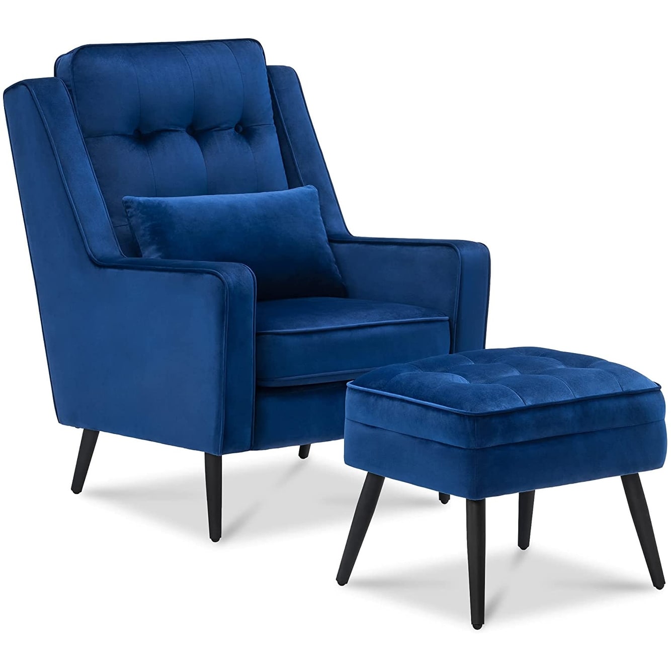 Modern emery upholstered shop chair with pillow