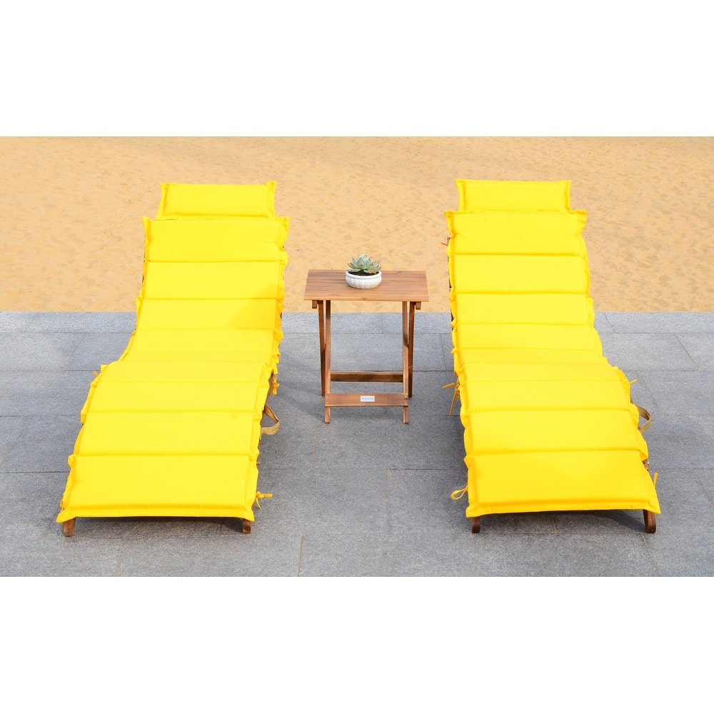 SAFAVIEH Outdoor Jamya 3-Piece Lounge Set - 21Wx25Dx72H