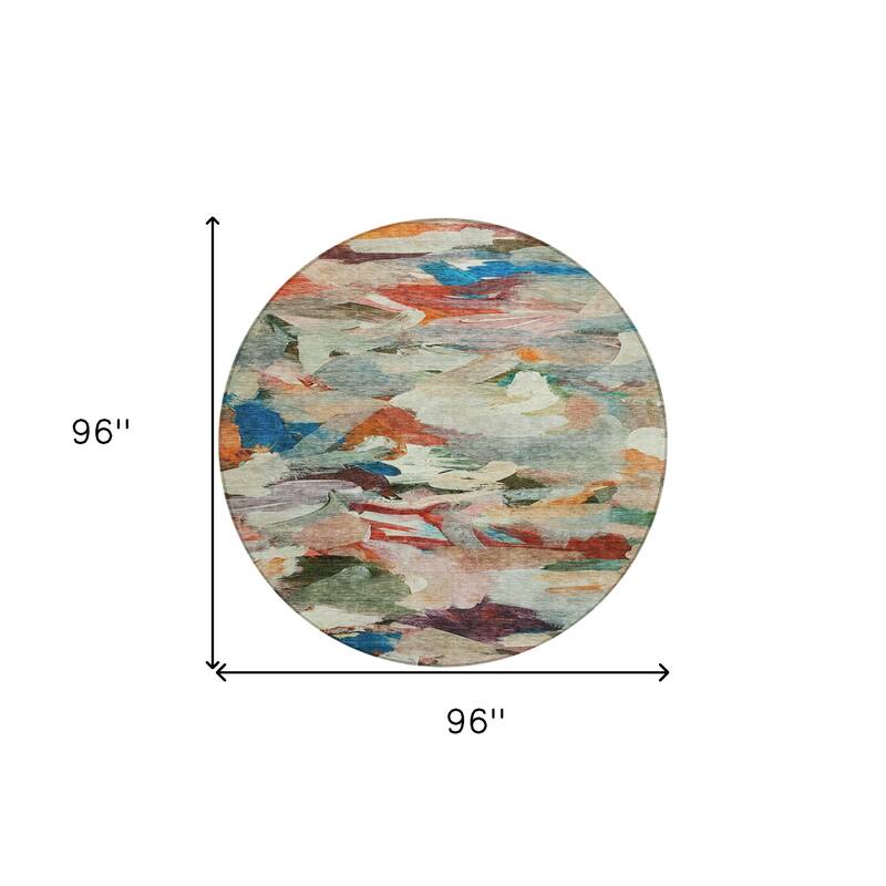 HomeRoots Abstract Transitional Rectangle Outdoor Rug
