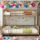 preview thumbnail 13 of 22, Detachable Design Twin XL over Queen Bunk Bed with Ladder and Guardrails for Home Walnut