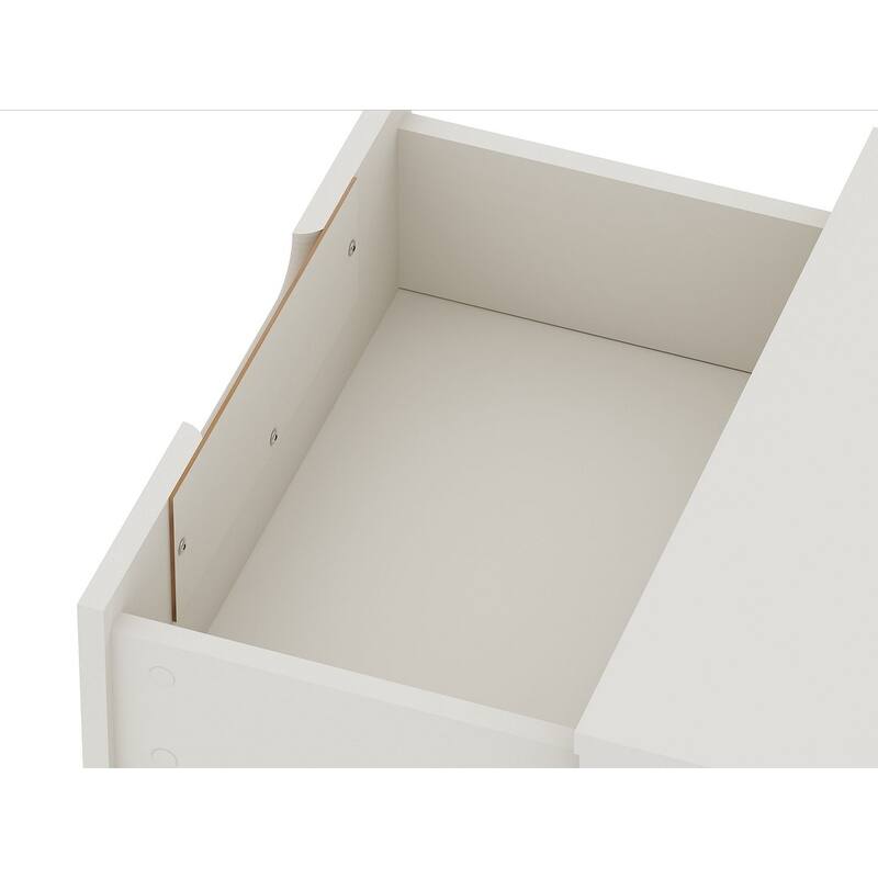 Manhattan Comfort Rockefeller 2-Drawer Nightstand (Set of 2)