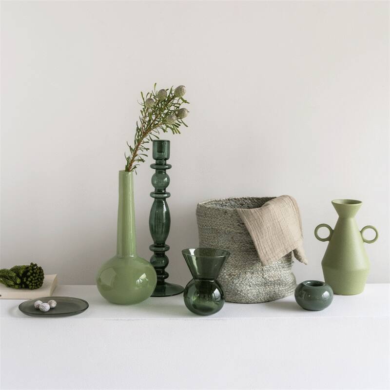 Flower Vase Recycled Glass By Mieke Cuppen S Duck Green - Duck Green
