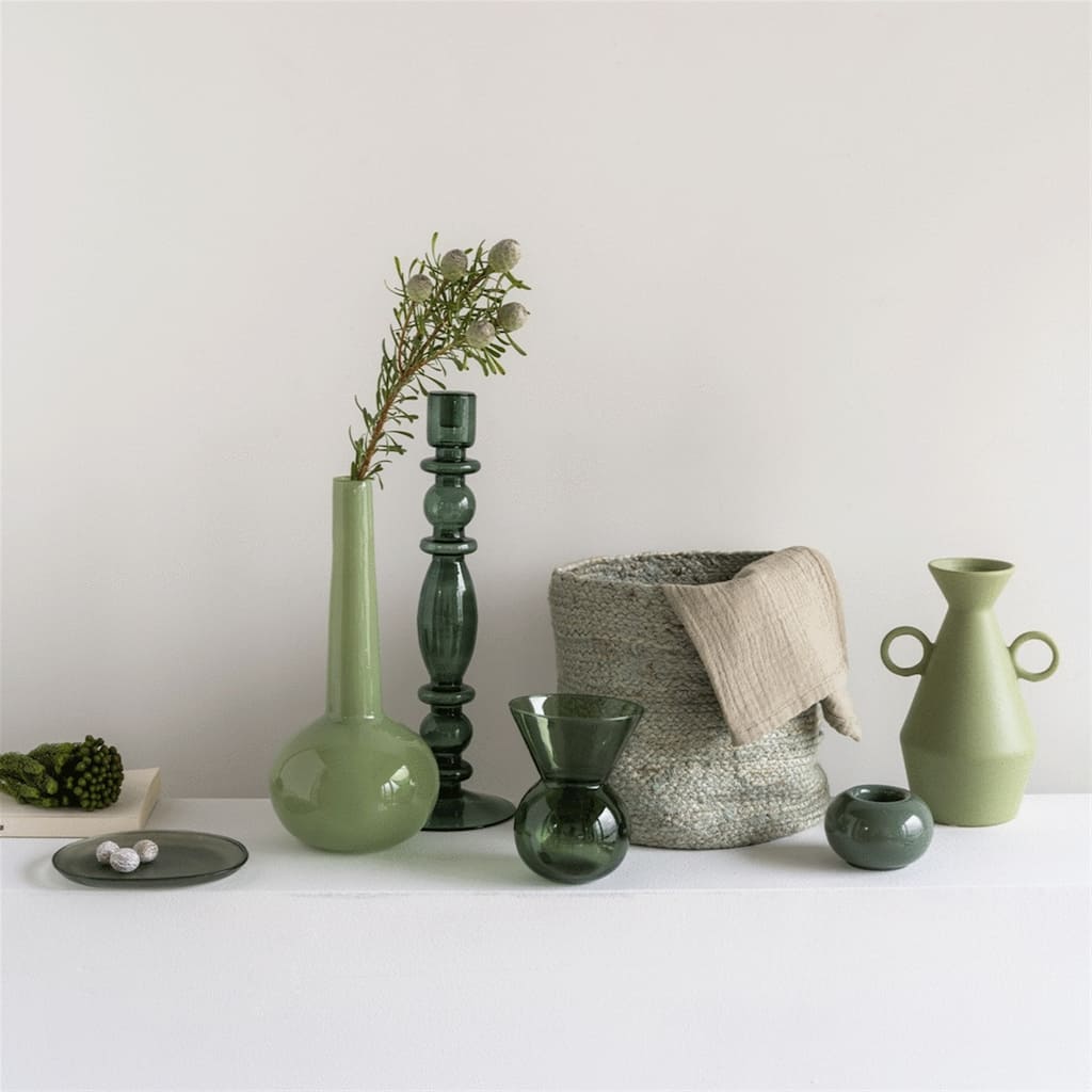 Flower Vase Recycled Glass By Mieke Cuppen S Duck Green - Duck Green