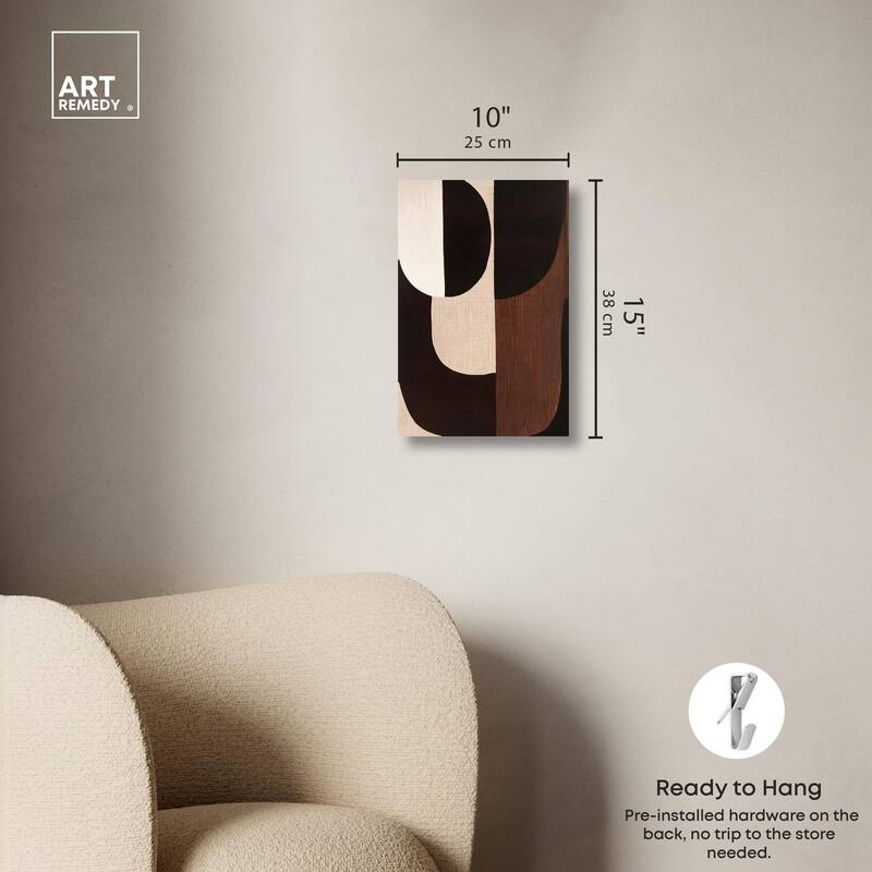 Quartet in Brown I Canvas by Art Remedy, Gallery Wrapped