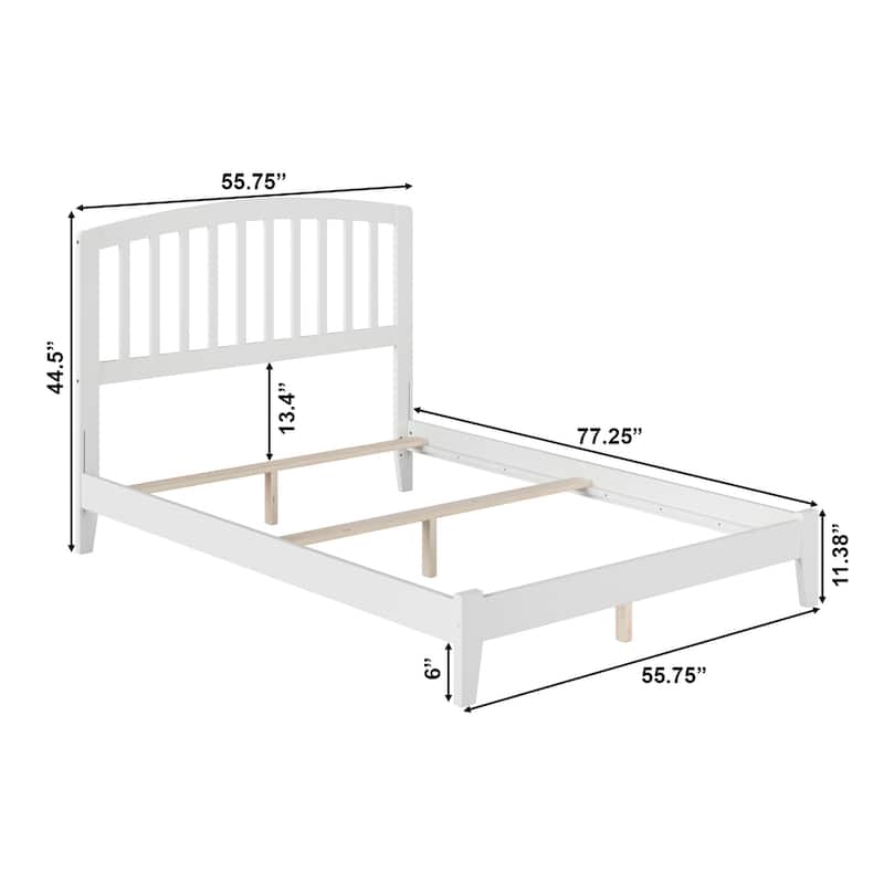 Richmond Full Foundation Bed Frame in White