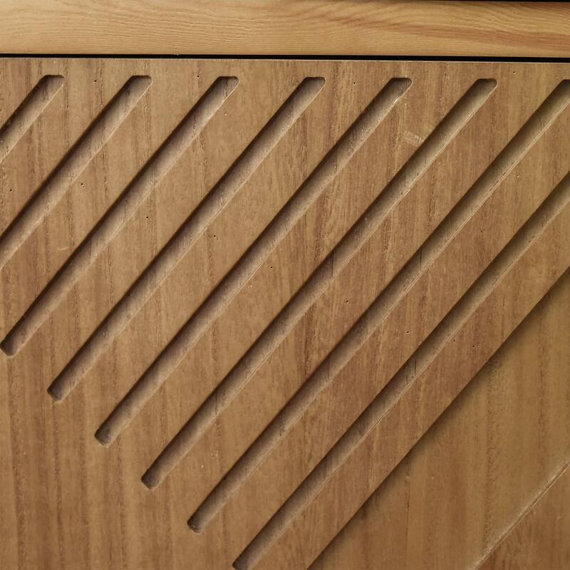 32" Tall Hand-Carved Large Storage Farmhouse Accent Cabinet