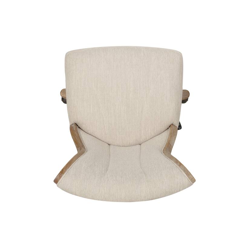 Coulee Upholstered Roll Back Swivel Office Chair by Christopher Knight Home - 24.75" L x 27.75" W x 35.50-40.00" H