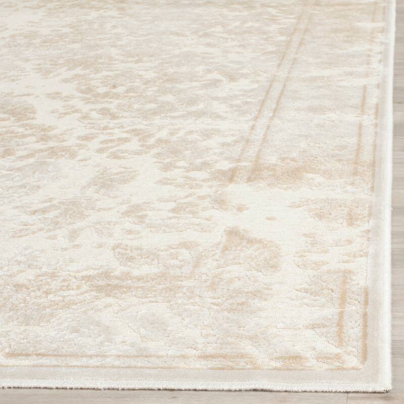 SAFAVIEH Paradise Samija Modern Viscose Rug - 4' x 5'7" - Light Grey/Spruce - Rectangle
