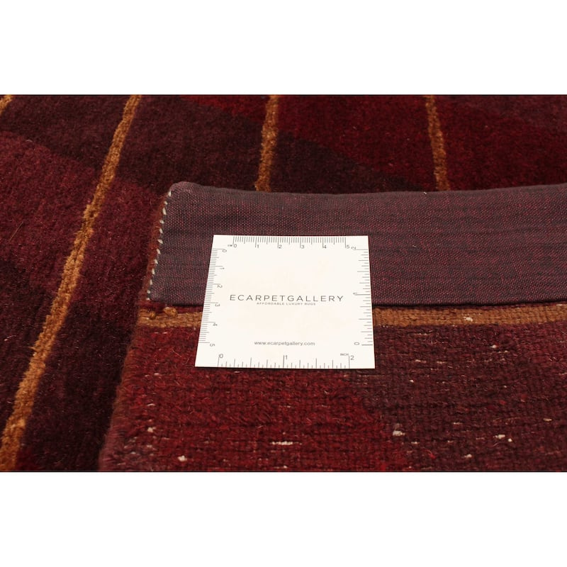 ECARPETGALLERY Hand-knotted Opulence Burgundy Wool Rug - 3'0 x 5'8