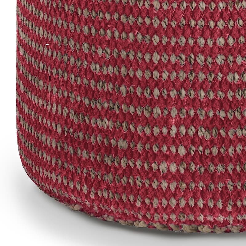 WYNDENHALL Jordi Boho Round Braided Pouf