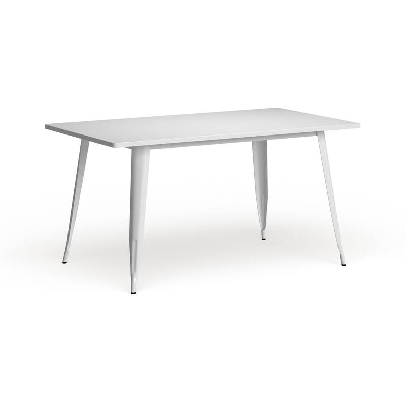 31.5" x 63" Rectangular Metal Indoor-Outdoor Table - Industrial Table - 31.5"W x 63"D x 29.5"H