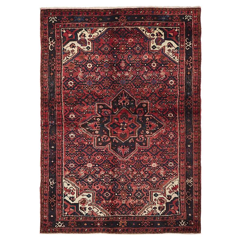 ECARPETGALLERY Hand-knotted Andelz Red Wool Rug - 5'1 x 7'4
