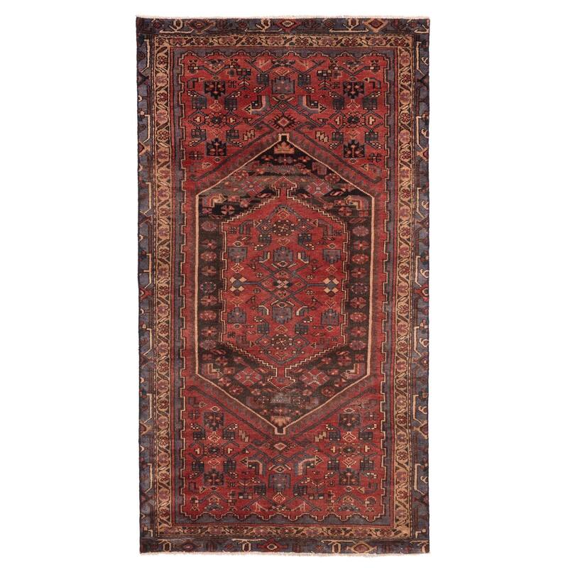 ECARPETGALLERY Hand-knotted Andelz Red Wool Rug - 3'8 x 6'9