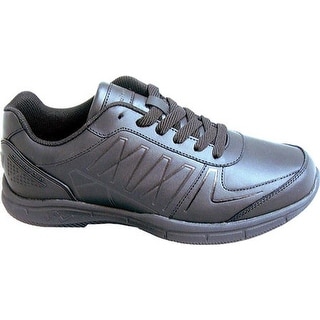 Genuine Grip Footwear Women%27s Slip Resistant Athletic Work Shoes Black Leather