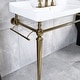 preview thumbnail 9 of 46, 24 inch Stainless Steel Freestanding Bathroom Vanity Set with Integrated Ceramic Sink