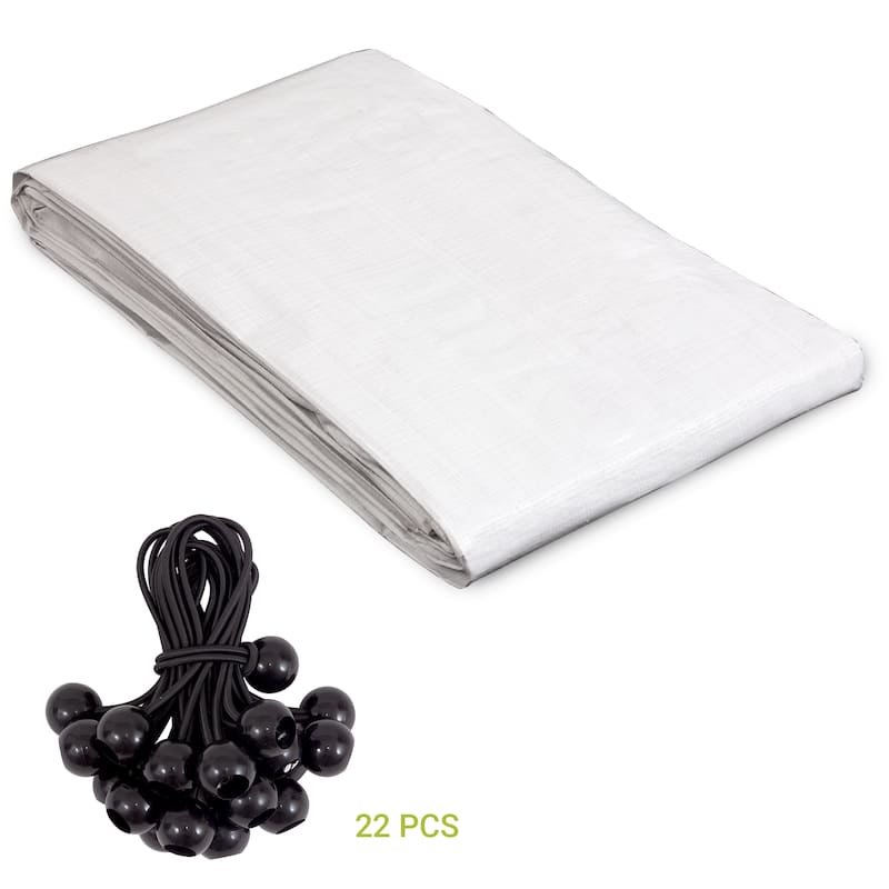 All-Weather Protective Cover for Metal Chicken Coops - White