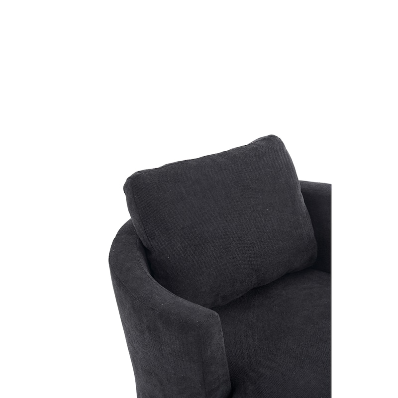 29.5" Polyester Swivel Arm Chair