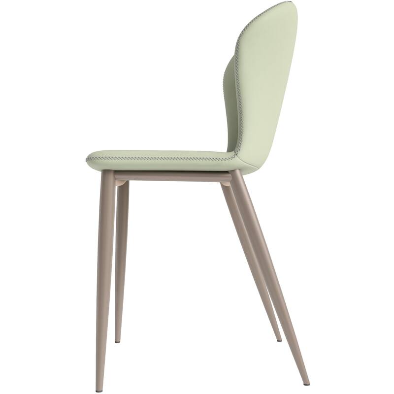 Upholstered Dining Chair in Fabric with Iron Legs Mosaic Series Set of 2