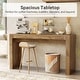 preview thumbnail 6 of 6, 63" Long Bar Table for Kitchen, Dining Room, Wooden Counter Height Bar Table