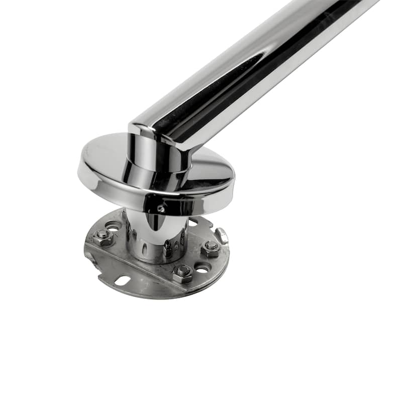 Croydex 23.6 Inch Modern Stainless Steel Grab Bar with Concealed Fittings, Chrome