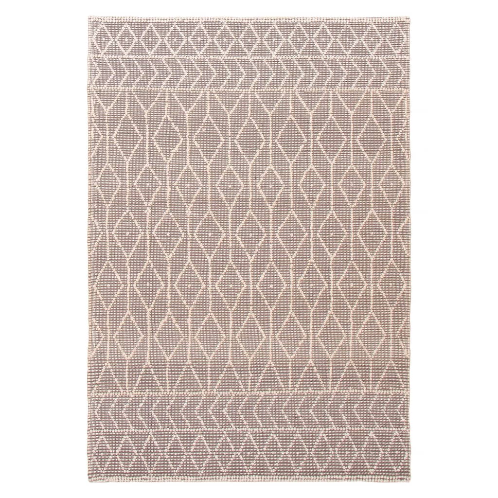 ECARPETGALLERY Braid weave Sienna Taupe Wool Rug - 6'1 x 8'8