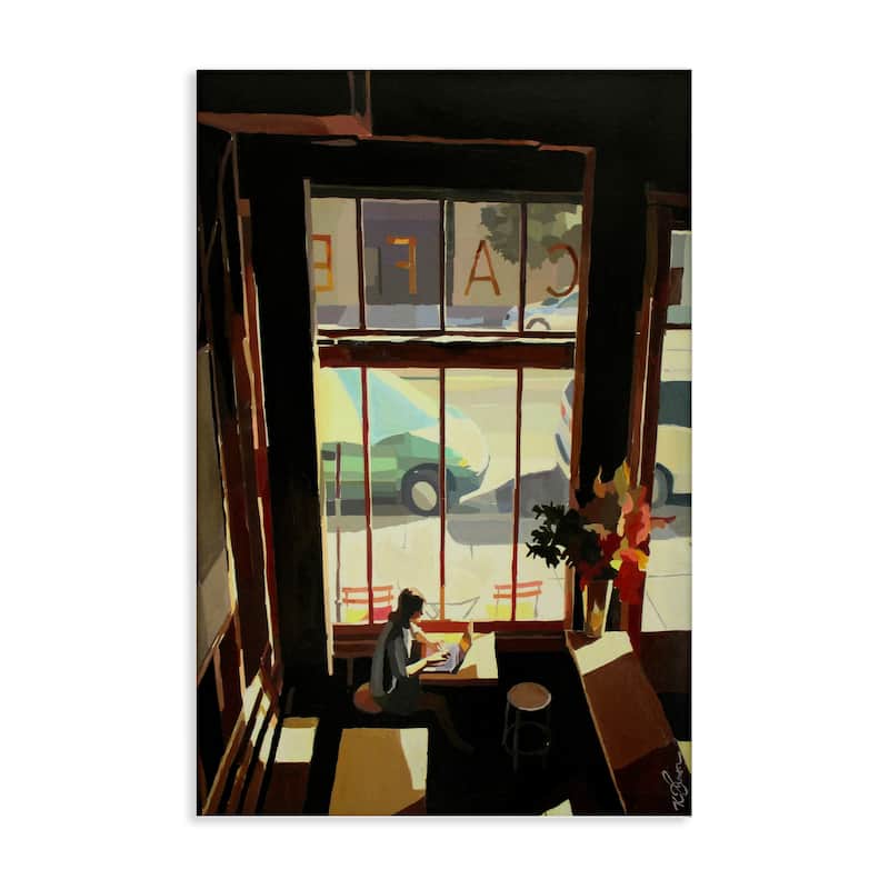 Stupell Tranquil Cafe Environment Canvas Wall Art Design By Keith Thomson - 16 x 24