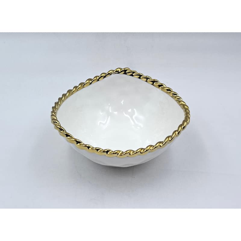 6.5" Ceramic Rope Medium Bowl