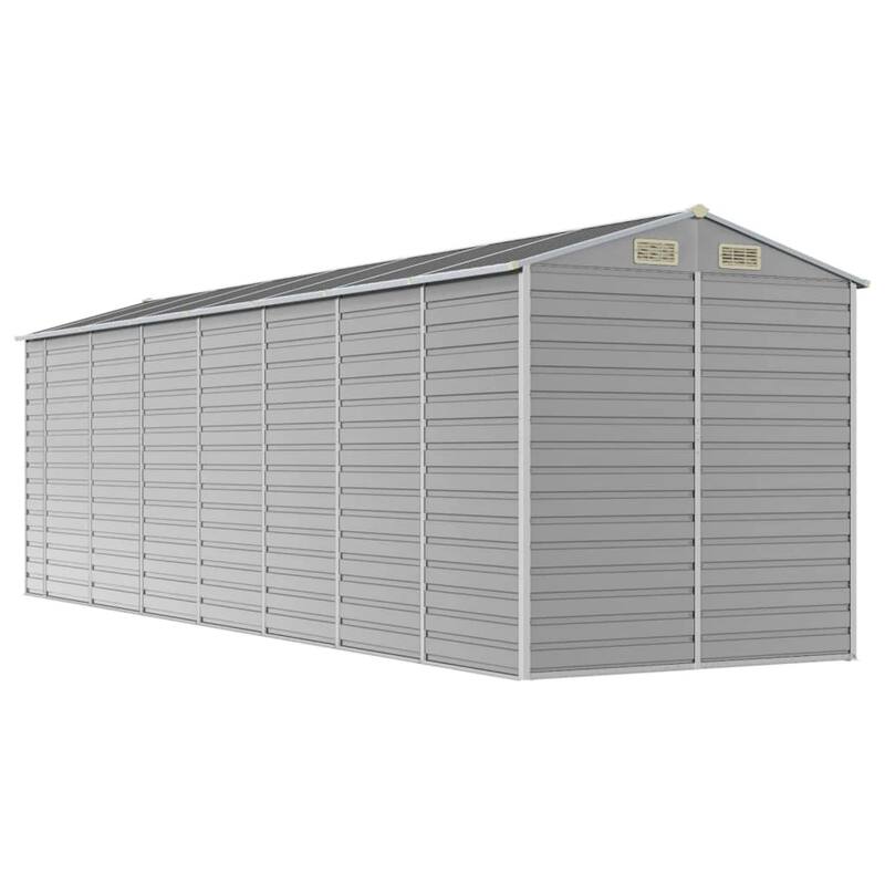 vidaXL Garden Shed Metal Outdoor Storage Shed Anthracite Galvanized Steel