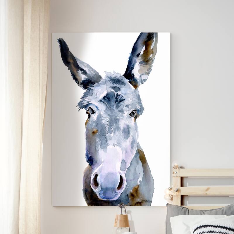 Sweet Donkey II -Premium Gallery Wrapped Canvas