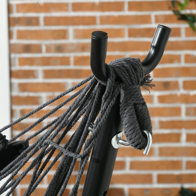 Steel Hammock Chair with Stand & Headrest
