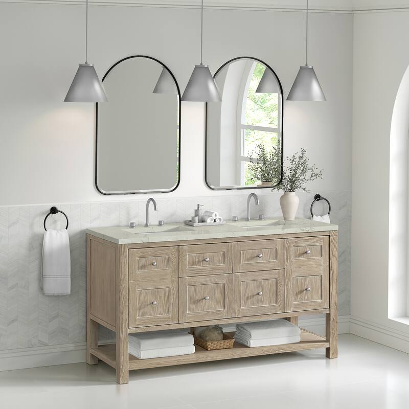 Rohe 24" Arched Mirror, Champagne Brass