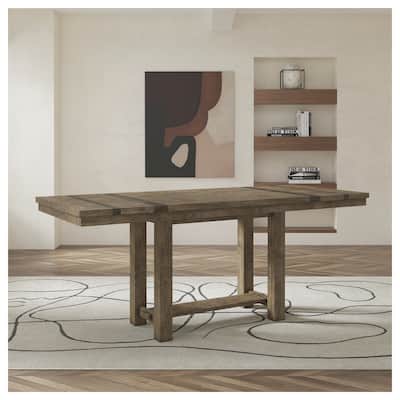 Moriville Counter Height Extension Table - Grayish Brown - 36" W x 86" D x 36" H