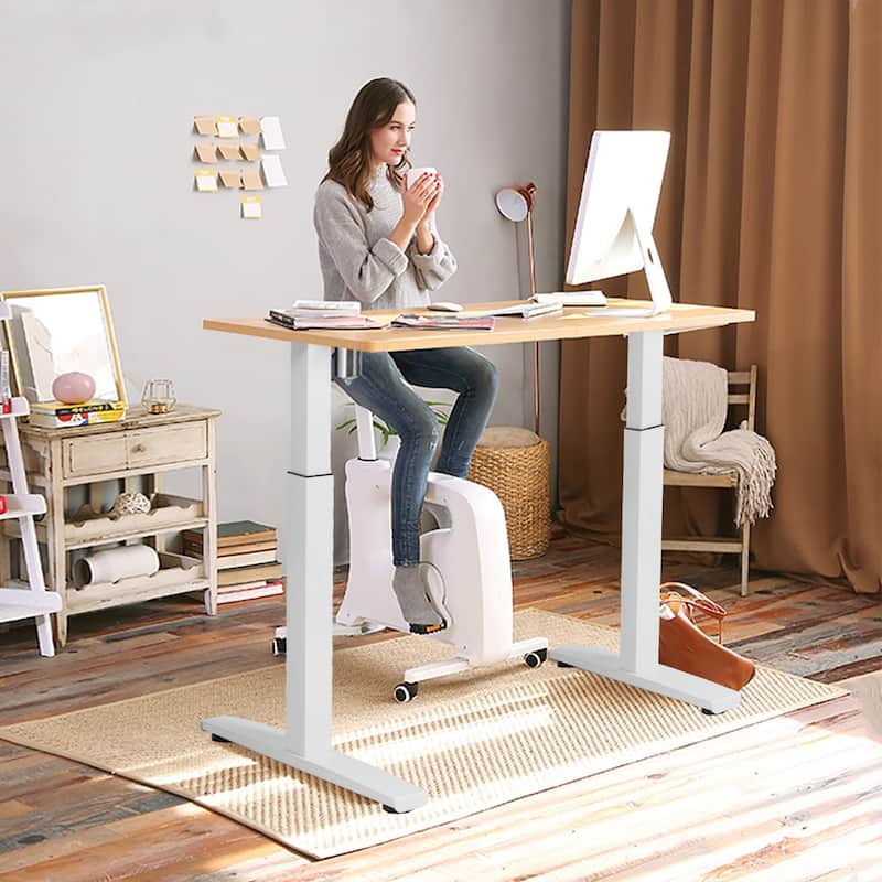 Costway Electric Stand Up Desk Frame Single Motor Height Adjustable w/