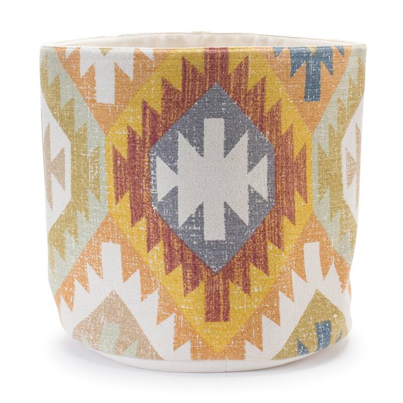 Southwestern Woven Cotton Basket (Set of 2)