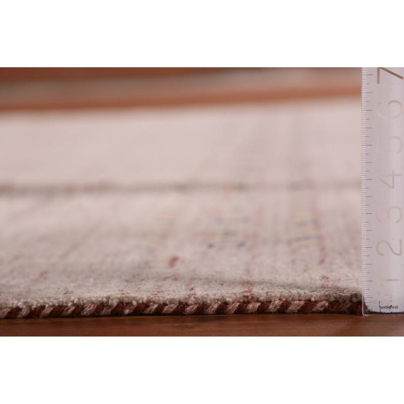 Hand Knotted Oriental 100% Wool Carpet Tribal Animal Pictorial Multi-Colored Gabbeh Area Rug - 11' 5'' X 8' 8''