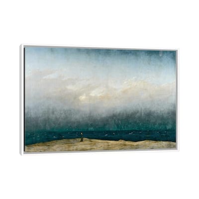 iCanvas "Monk by sea, 1809 " by Caspar David Friedrich Framed Canvas Print