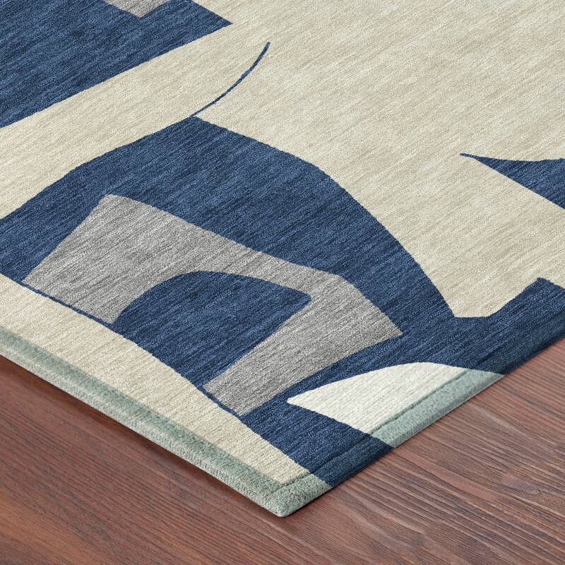 Machine Washable Indoor/ Outdoor Modern Crestone Chantille Rug